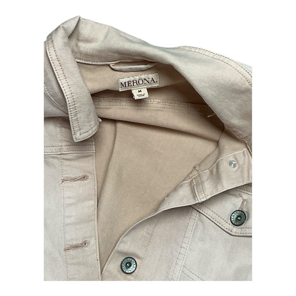 Merona - EC - Pink Jean Jacket Classic Cropped Design - Picture 2 of 3